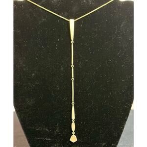 Kendra Scott Brushed Gold Y Necklace